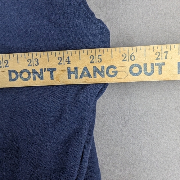 Natural Escape XL Double Collar Grandma Crewneck Navy/Red - Picture 8 of 8